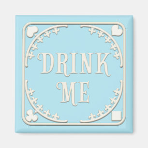 Íman "Beba-me" Festa Wonderland Tea Whimsical Blue