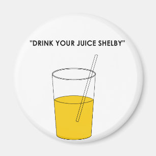 Íman Beba seu suco Shelby