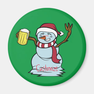 Íman Bebado de cerveja Snowman Thunder_Cove
