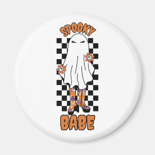 Íman "Bebê assustador" Mulher do Halloween Ghost Orange