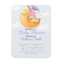 Bebê Coelho e Convite para Chá de fraldas da Lua