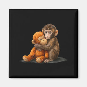 Íman Bebê macaquito fofo soco meme Bebê macaquito fofo 