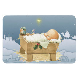 Íman Bebê Natal Jesus Natividade 4 x 6 Magnetos