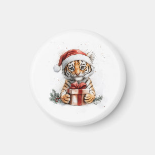 Íman Bebê-Tigre da Série Adorável de Natal Animal