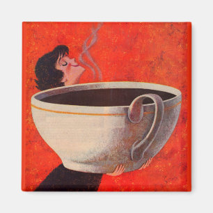 Íman bebedor de café grande