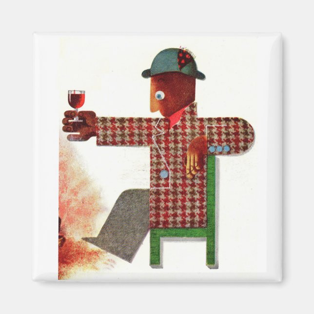 Íman bebedor de vinho AKA enófilo (Frente)