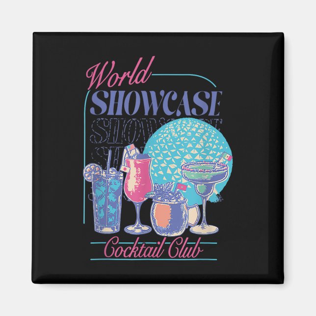 Íman Bebendo Epcot World Showcase Tail Club Bebendo (Frente)