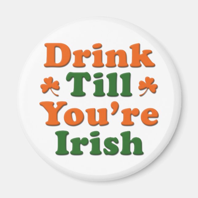 Íman Bebendo Irlandês (Frente)
