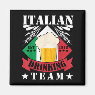Íman Bebendo Italiano Beer Drinker Men Itália