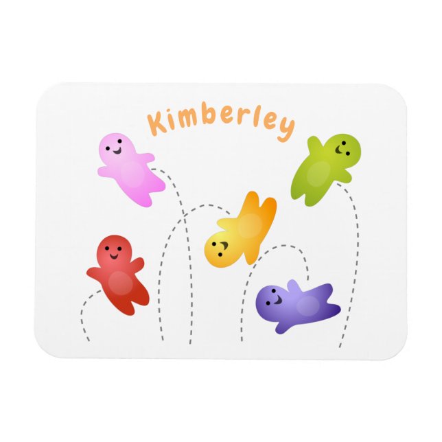 Íman Bebês bonitos de geleia doce desenho animado (Horizontal)