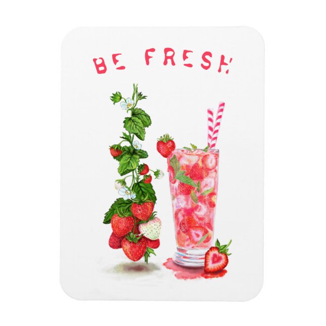 Íman Bebida Legal com suco de morango fresco - Frutas d (Vertical)