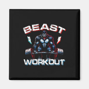 Íman Bebida Silverback Piadas Gym Gorilla Workou