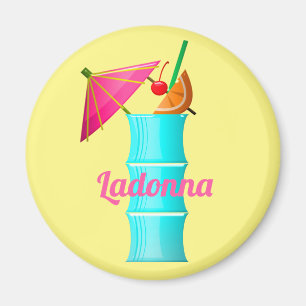 Íman Bebida tropical colorido verão havaiano