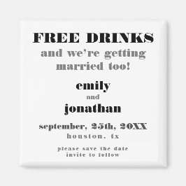 Íman Bebidas Grátis Casadas Muito Engraçadas Salvar A D