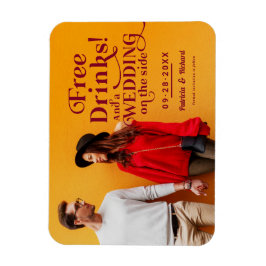 Íman Bebidas Gratuitas Casual Casual Salvem A Data