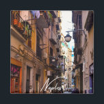 Íman Beco de Nápoles<br><div class="desc">Cartaz a cores do cheio dos prédios da cidade de Nápoles</div>