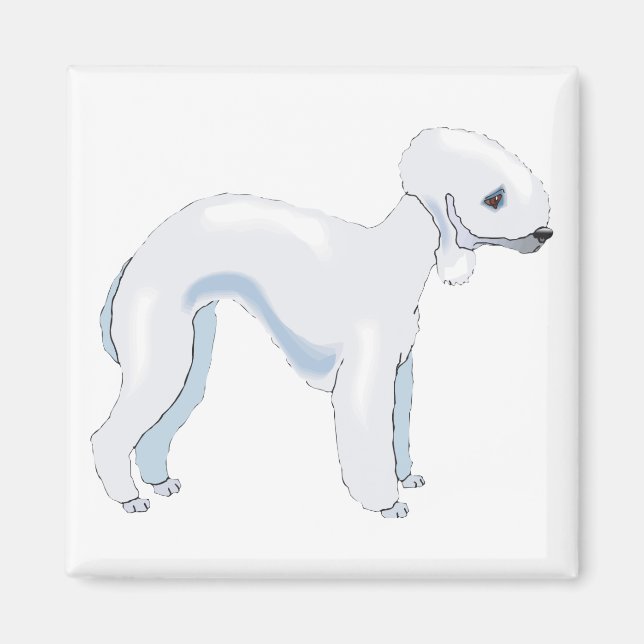 Íman Bedlington Terrier (Frente)