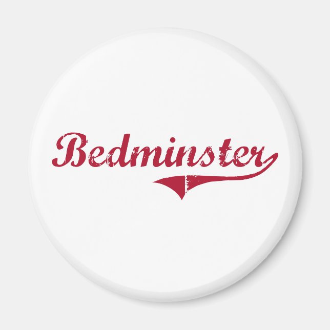 Íman Bedminster New Jersey Classic Design (Frente)