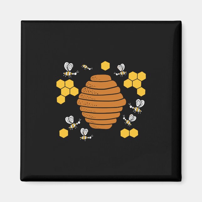 Íman Bee Honeycomb (Frente)