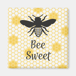 Íman Bee Sweet Square Magnet 2in