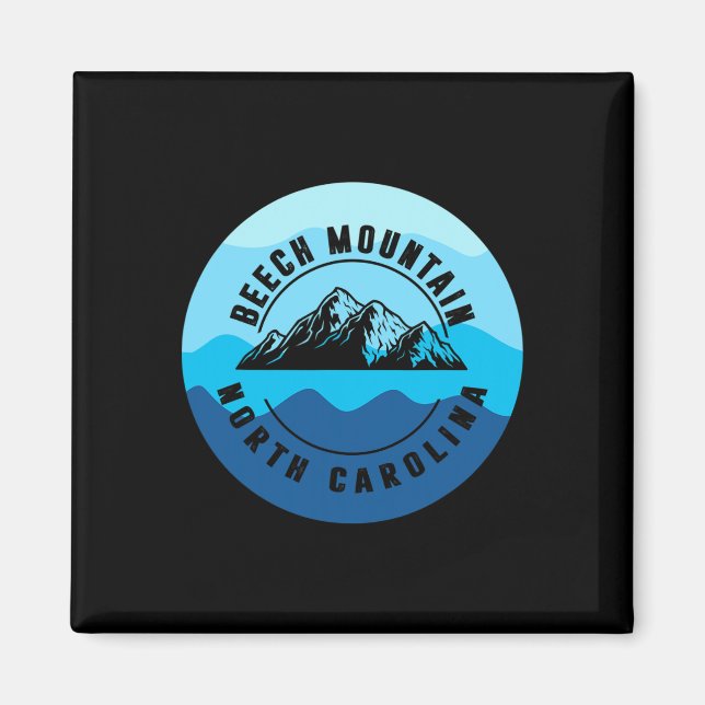 Íman Beech Mountain North Carolina Snowboard (Frente)