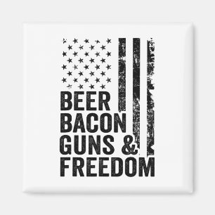 Íman Beer Bycon Guns E Freedom Usa Churrasco Flag Ameri
