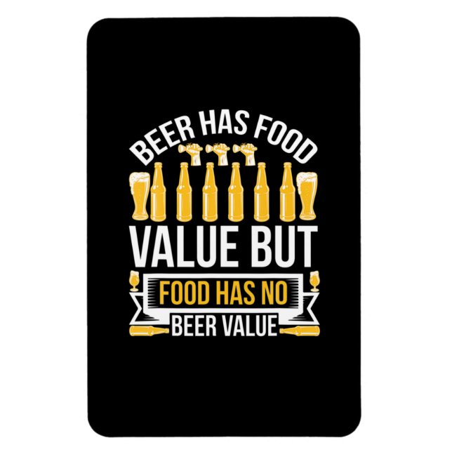Íman Beer Tem Valor Comida Aniversário (Vertical)
