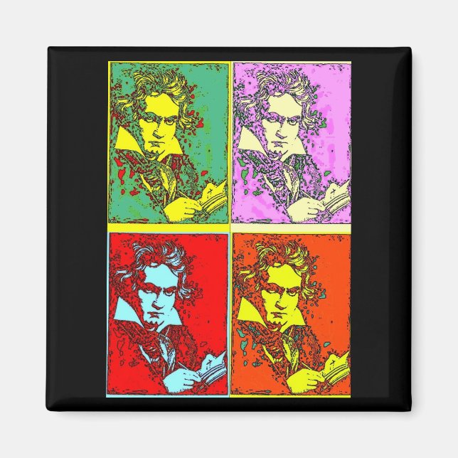 Íman Beethoven, pop-art (Frente)