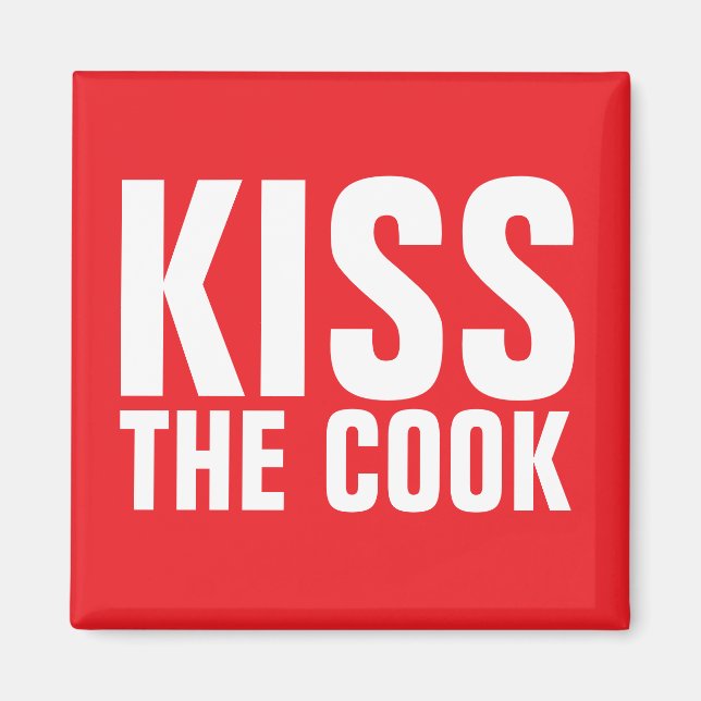 ÍMAN BEIJA A IMÃ DE GELADEIRA COOK (Frente)