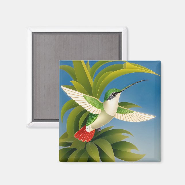 Íman Beija-flor Moderno (Front/Back)