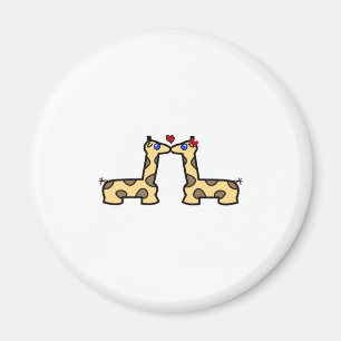 Íman Beijando o ímã dos girafas