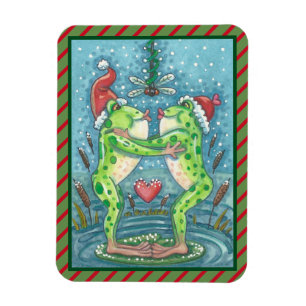 ÍMAN BEIJANDO SAPOS, MAGNET DE FERIADO DE MISTÃO DRAGON