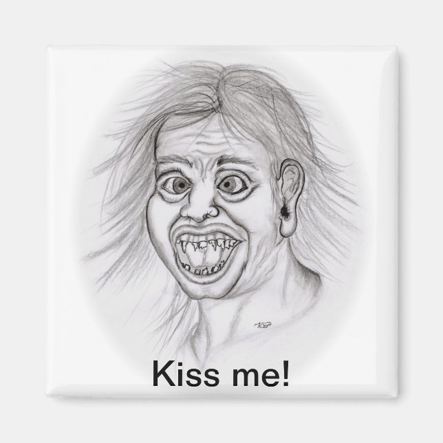 Íman Beije-me! - Bleistiftzeichnung (Frente)