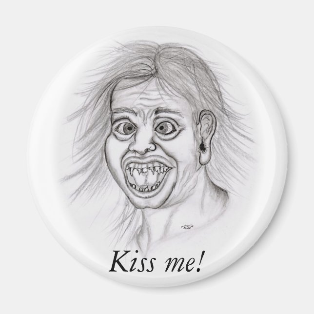Íman Beije-me! - Bleistiftzeichnung (Frente)