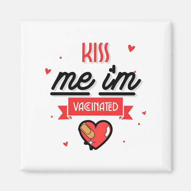 Íman Beije-me Estou Vacinado (Frente)