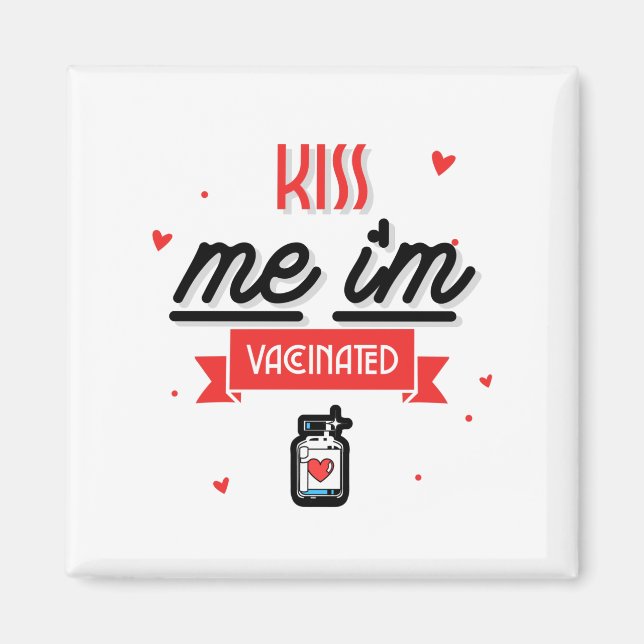 Íman Beije-me Estou Vacinado (Frente)