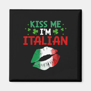 Íman Beije Me Sou Italiano Dia de São Patrício Irlandês