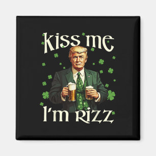 Íman Beije-me Sou Rizz Trump Dia de São Patrício Irland