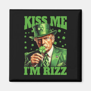 Íman Beije-me Sou Rizz Trump Dia de São Patrício Irland