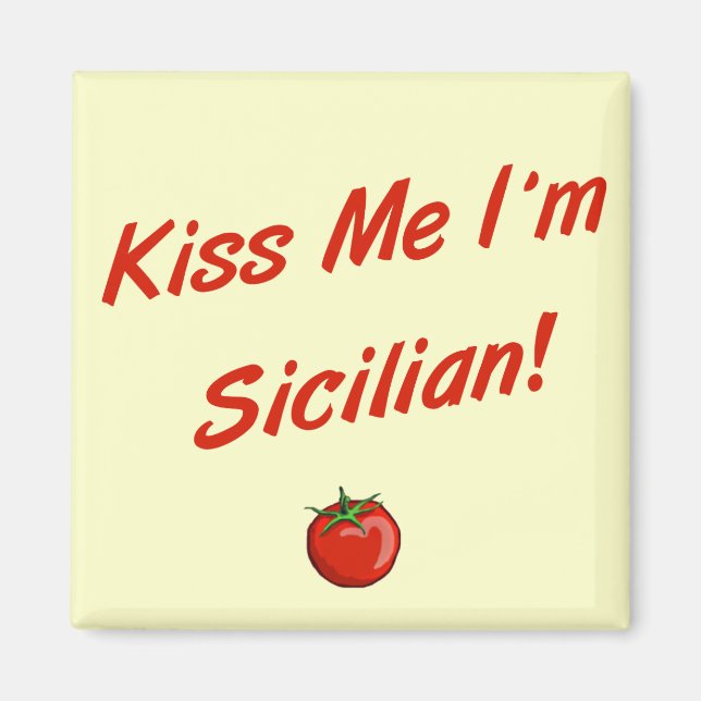 Íman Beije-me, sou siciliano (Frente)