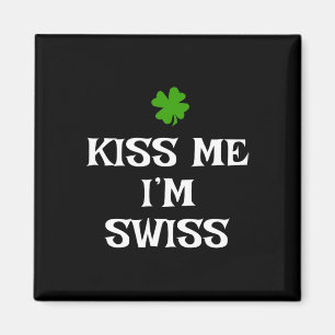 Íman Beije Me Sou Suíço St. Patrick's Day Irlandês Engr