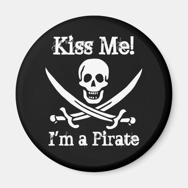 Íman Beije-Me! Sou um pirata (Frente)