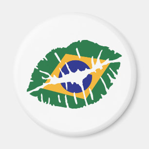 Íman Beijo da bandeira de Brasil
