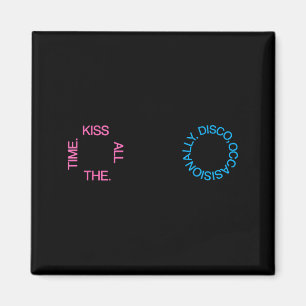 Íman Beijo Sempre Disco Ocasionalmente Ilustração