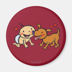 Íman Beijos do nariz do bebê do cão