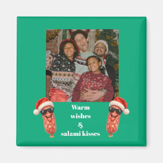 Íman Beijos engraçados de salame foto da família natal