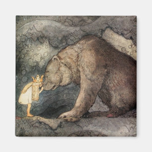 Íman Beijou o nariz do urso