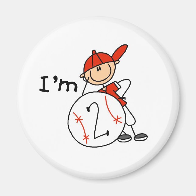 Íman Beisebol de Menino Eu Sou 2 (Frente)