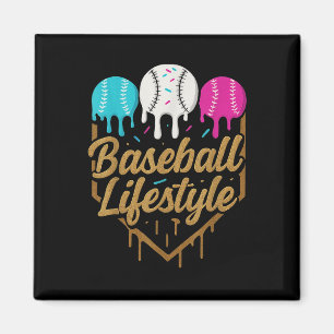 Íman Beisebol Estilo de Vida 101 Roupa Jovens Baseball