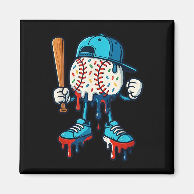 Íman Beisebol Estilo de Vida 101 Roupa Jovens Baseball  (Frente)